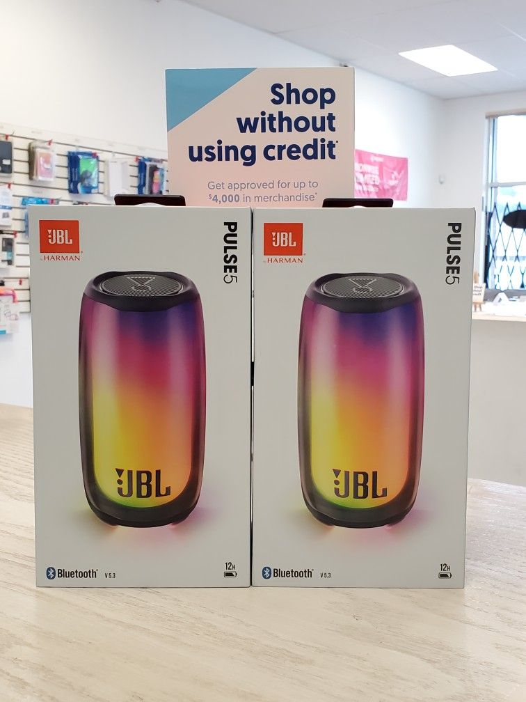 JBL Pulse 5 Bluetooth Speaker Brand New - $1 DOWN TODAY, NO CREDIT NEEDED