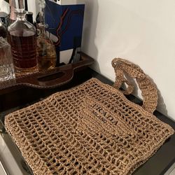 Prada Straw Bag