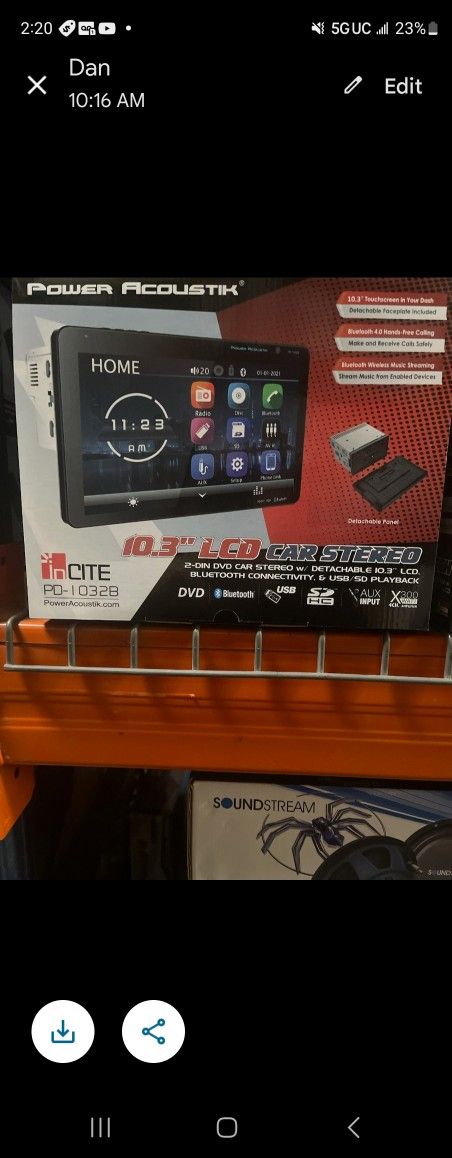 Detach Face New Bluetooth 10.3 Screen