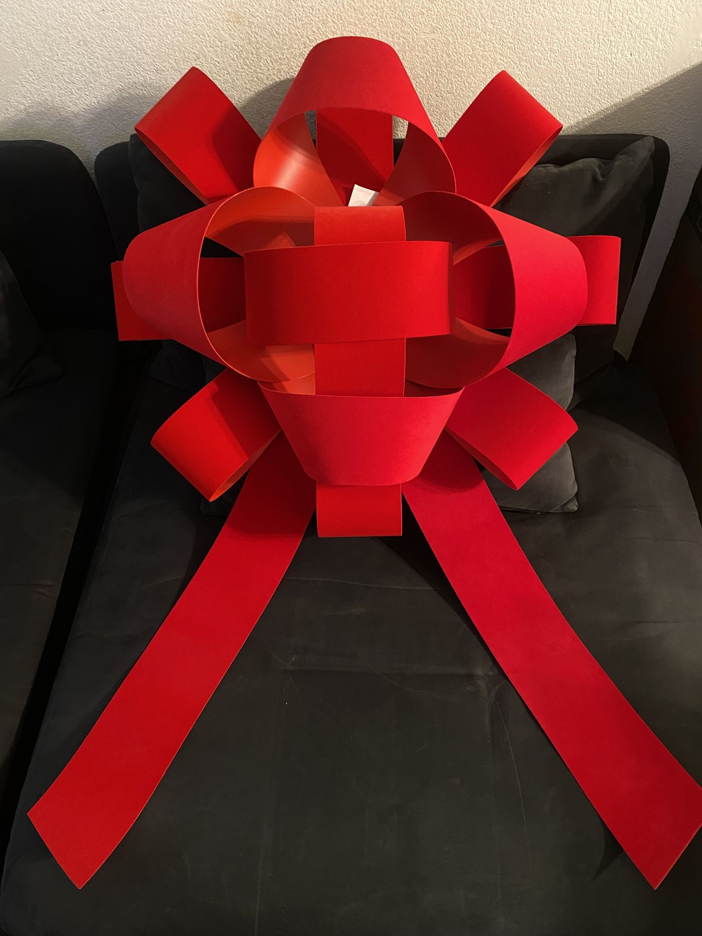 Huge Red Velvet Car bow
