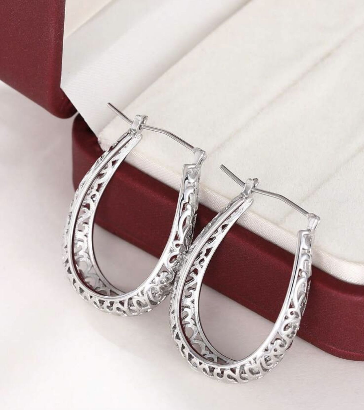Hoop Earrings For Women For Wedding Anniversary Engagement Party