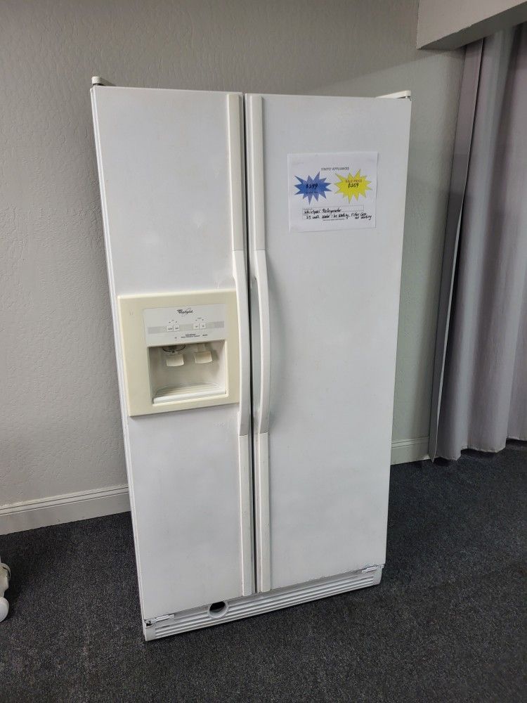 🚚 Moving Sale! Whirlpool 25cuft Refrigerator - Warranty Included