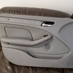 BMW E46 Driver Side LH Door Panel Card Montana Grey