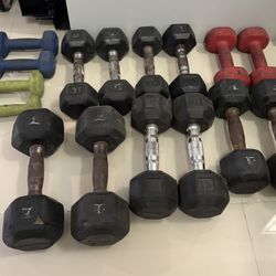 Lot Of Dumbbells Selling $1 x 1lb