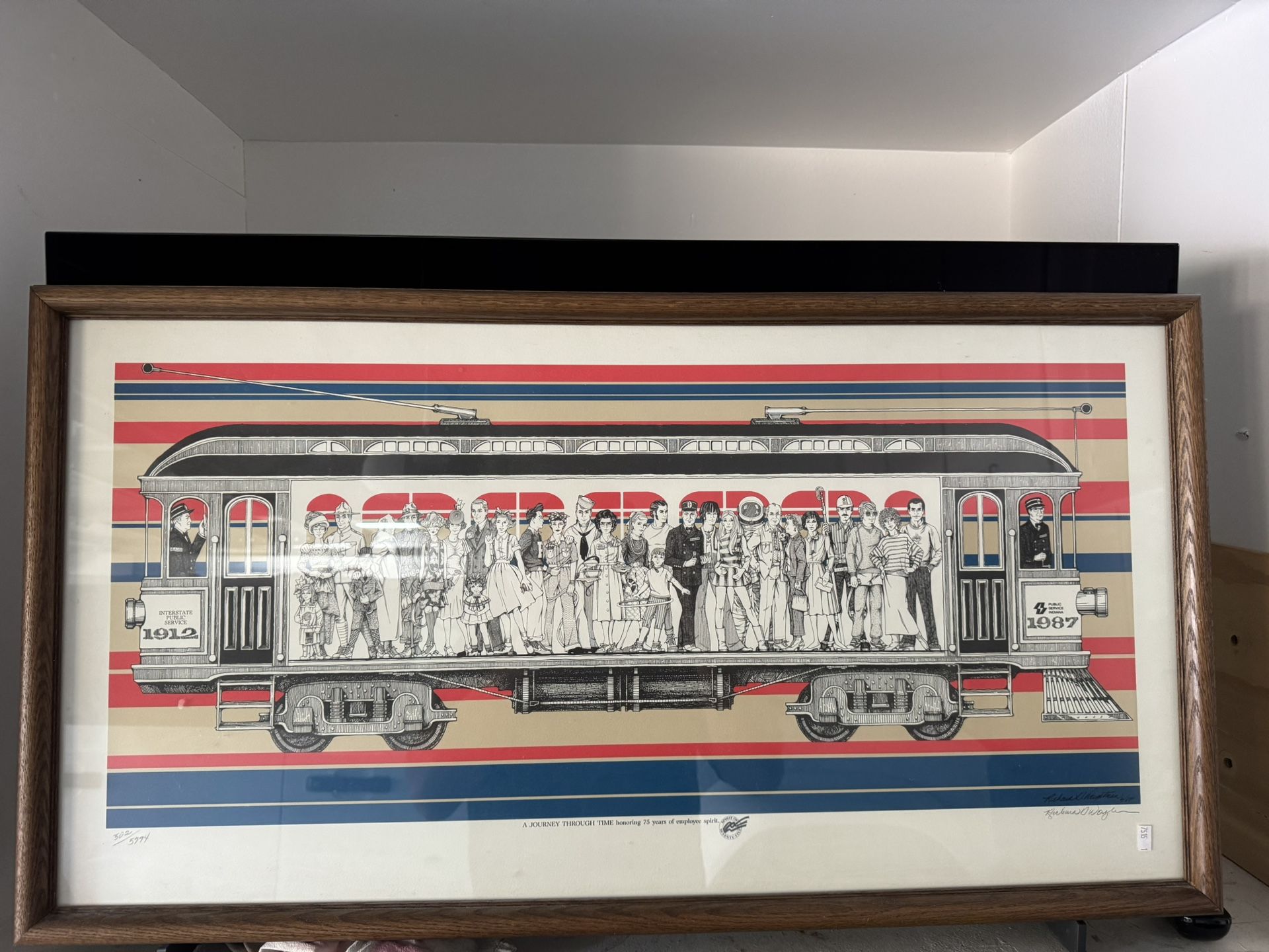 Indiana 75 Years Public Service Print