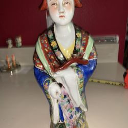 Vintage Asian Porcelain Figurine
