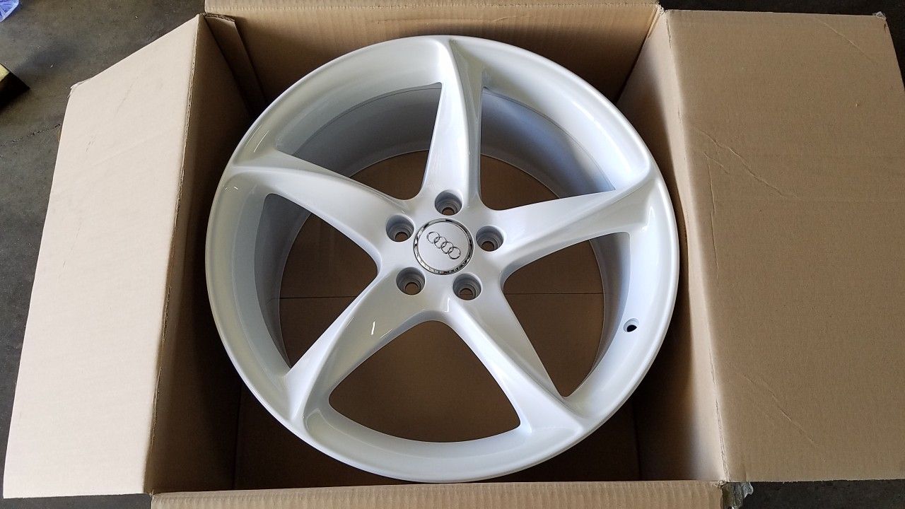 OEM Audi TT S Wheels 19" Rims White Original
