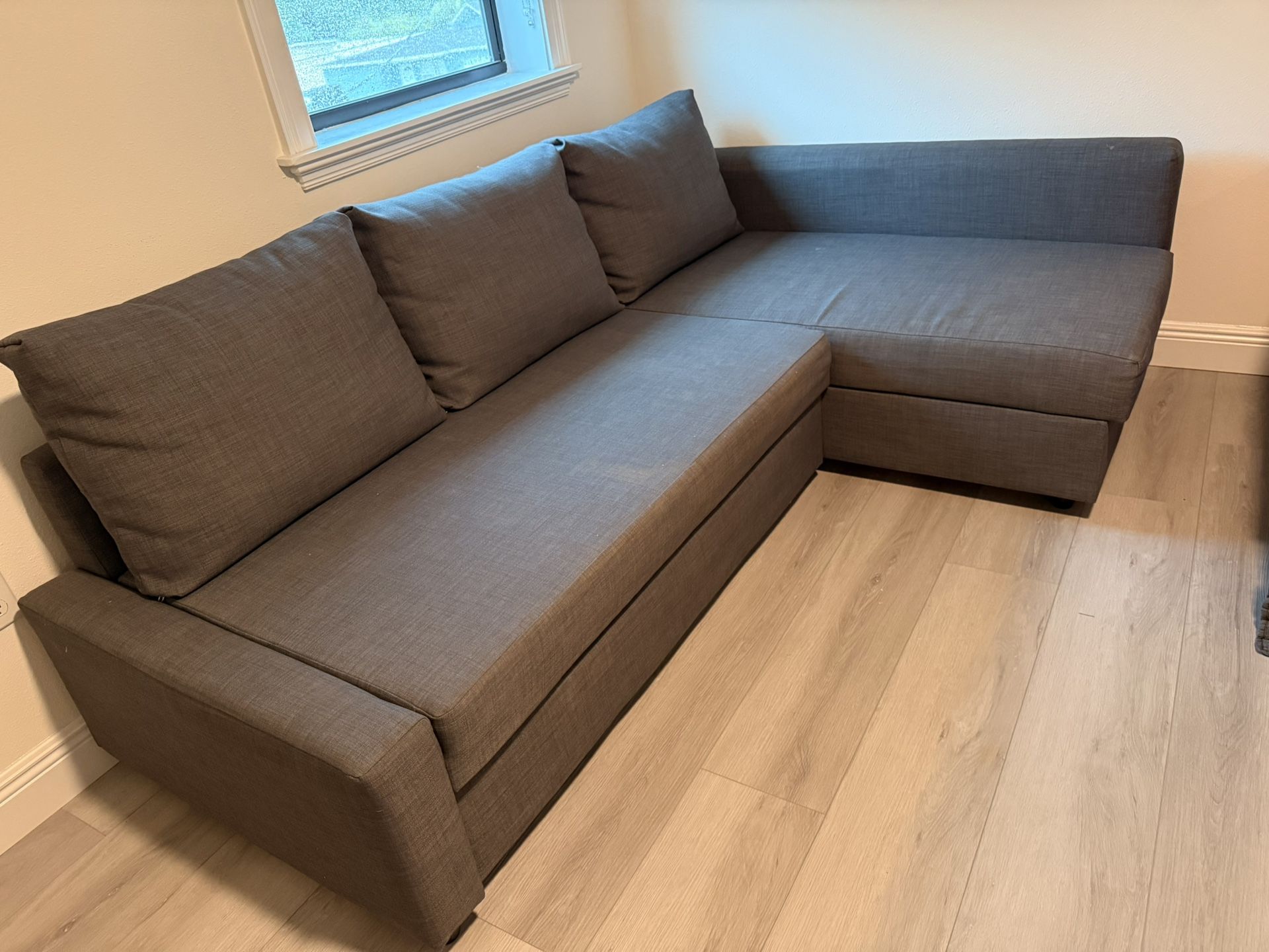 Great Dark Grey Sectional/Bed