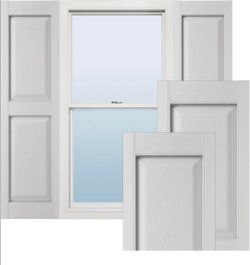 Brand New Ekena Millwork Vinyl Shutters – White – $40