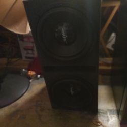 12" Sub Speakers W/ Amp And Speaker Box 