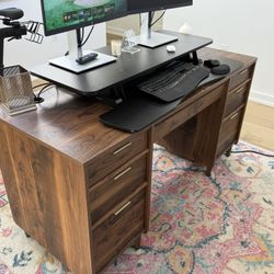 Vevo 42” Sit to Stand Desk Converter