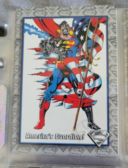 Patriotic Marvel/DC Captain America & Superman Card Lot