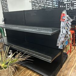 3 Tier gondola shelf - Double Sided.  8 Feet Long