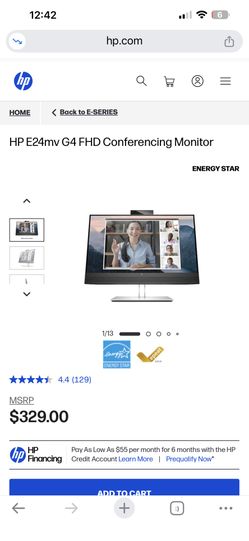 HP E24mv G4 FHD Conferencing Monitor