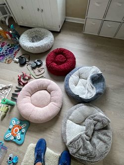 Dog beds $10 each.  Barely used.
