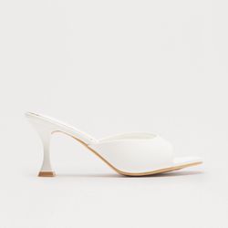 Fashion Nova white heels 