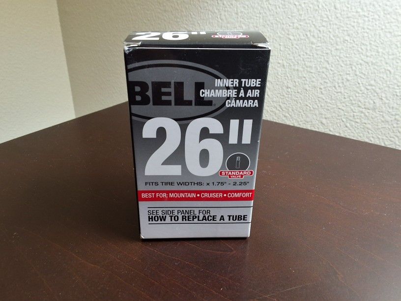 Brand New Bell 26" Bike Tube – Fits Tire Widths 1.75" to 2.25"