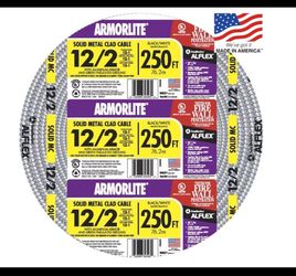 Brand-new 12/2 MC cable — 250 feet