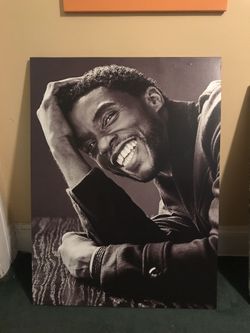 Huge 40 x 30 Chadwick Boseman Tribute Canvas