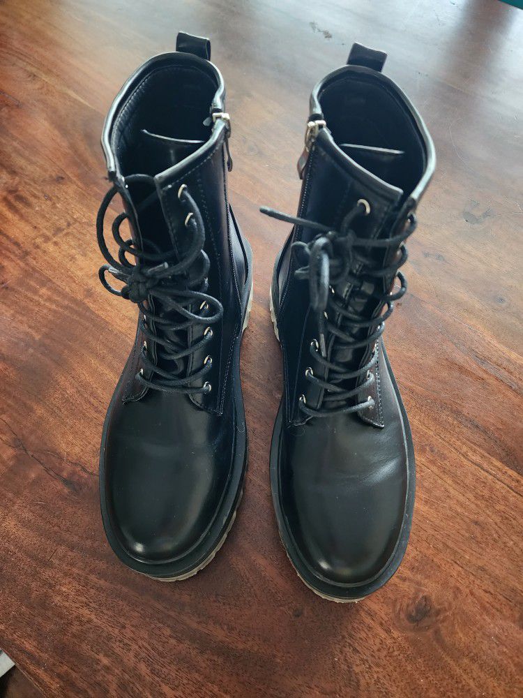 Women's Black Combat Boots 
