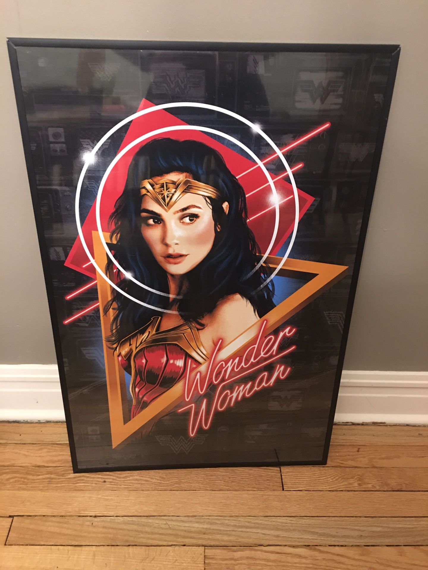 Framed Wonder Woman Poster