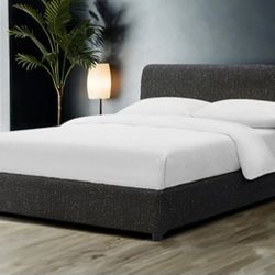 Brand New Black Modern Style Queen Bed Frame (Available In Eastern King)