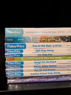 Fisher Price Lot Of Baby And Toddler CDs Music 