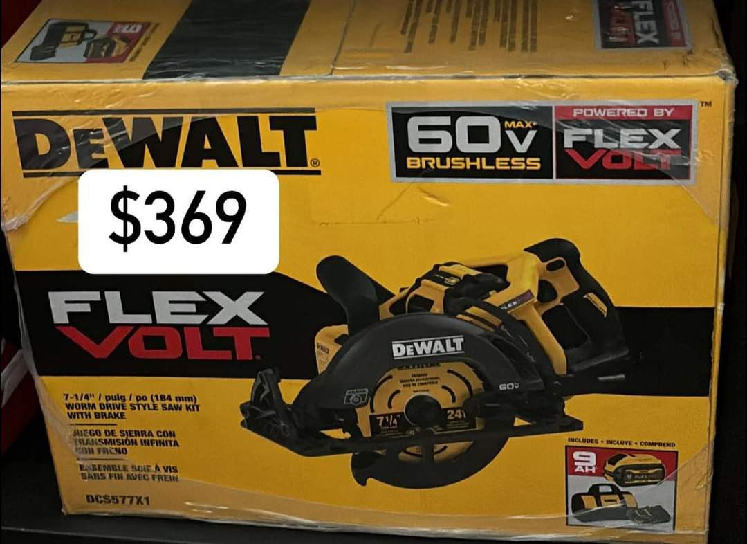 Worm Cir Saw Battery And Charger Included