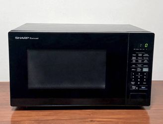 Working And Clean Sharp Carousel SMC1441CB Countertop Microwave Oven 1.4 Cu Ft 1000 W