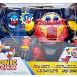 Sonic The Hedgehog 30th Anniversary Giant Eggman Robot Battle Set with Catapult