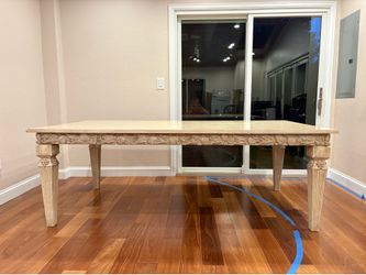 MUST GO! Wooden (Ivory) Dining Room Table