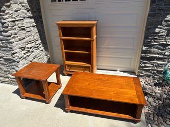 Coffee Table + End Table+ Book Case