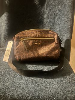 Calvin Klein Brown Monogram Crossbody Bag