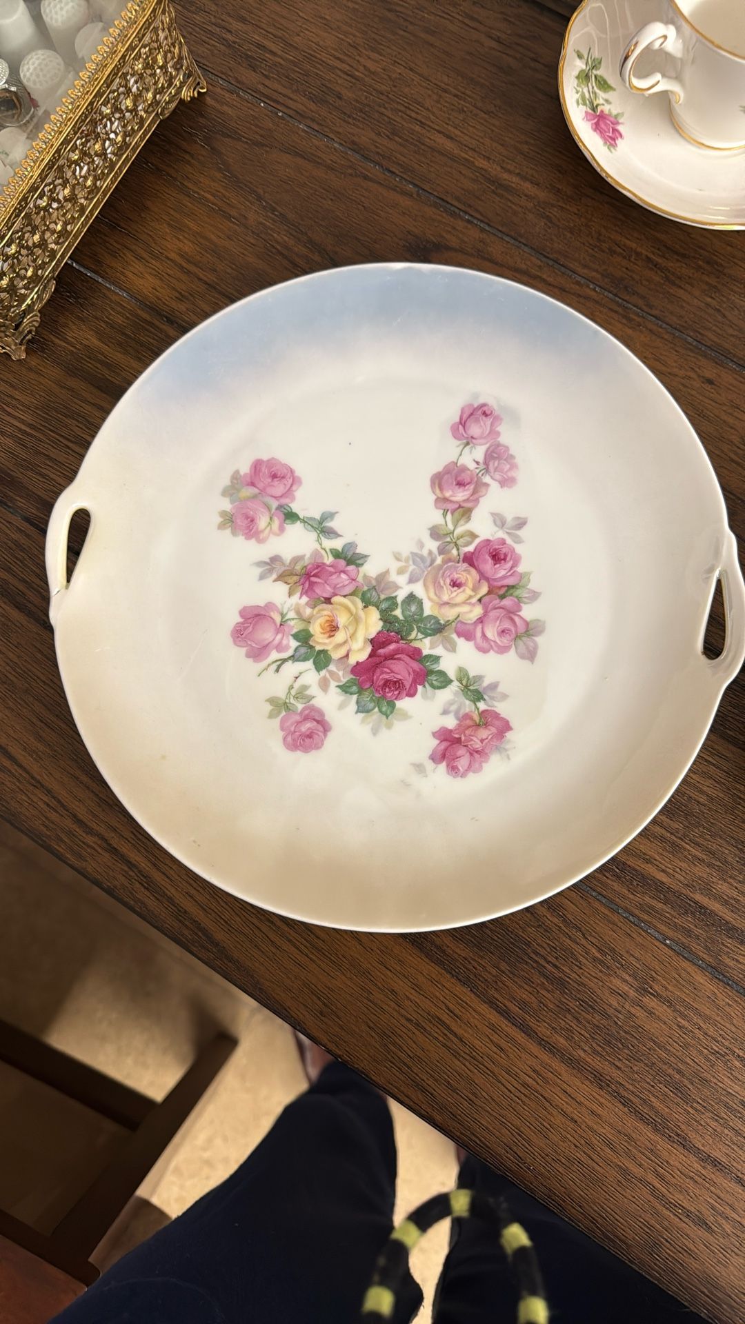 8in Fine China Flower Plate