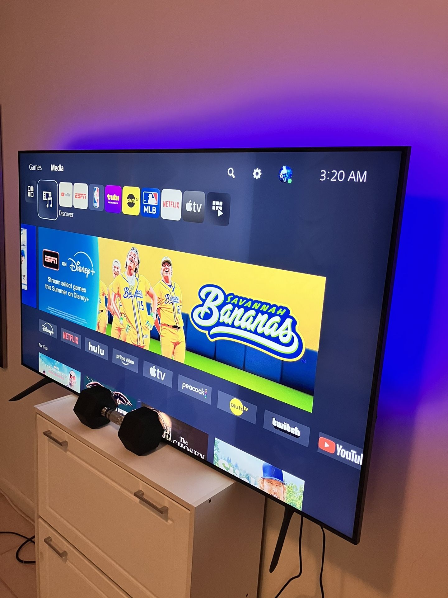 Samsung 65in 4k Smart Tv UN65CU7000F