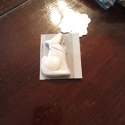 Ceramic Southwest Wolf Brooch