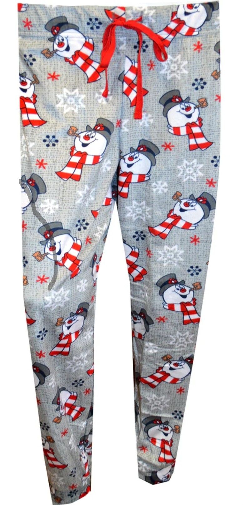 Frosty the Snowman Ladies Silky Fleece Cuffed Sleep Pants