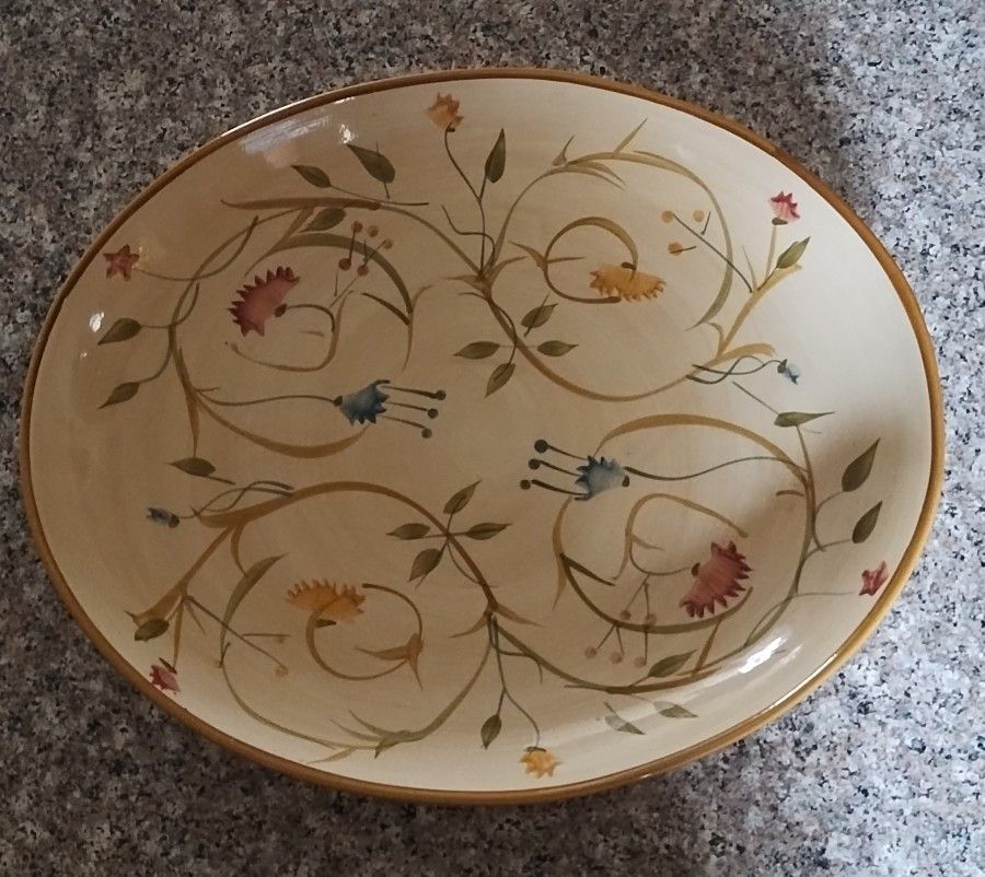 American Simplicity Stoneware Oval Platter By Home