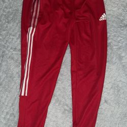 Adidas Red Sweats Size M