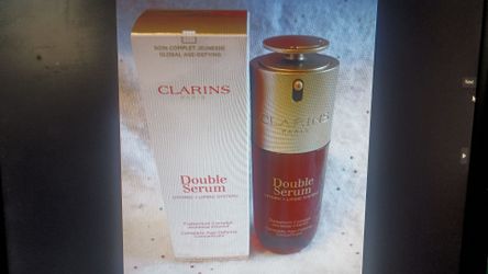 Clarins Double Serum 2.5 oz ,4.4 oz cleanser