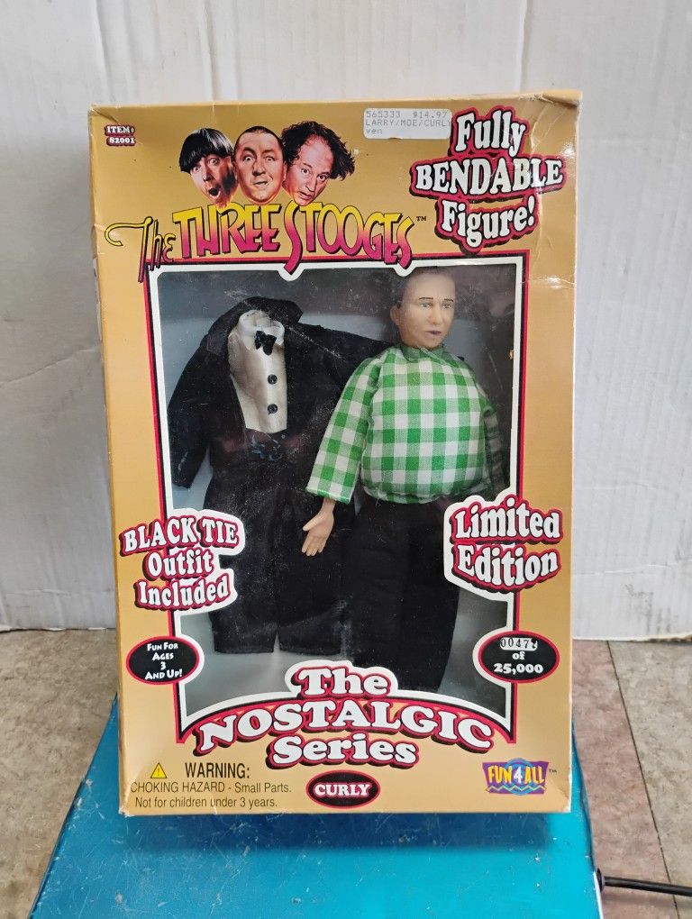 Fun 4 All Toys The Three Stooges Nostalgic Series Limited Edition Curly doll.