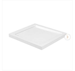 OVE Decors 32 in. L x 36 in. W Alcove and Corner Shower Pan Base with Reversible Drain Rectangle Shower Base (White)