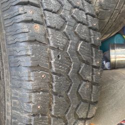 LT245/70R17 Studded Tires For Sale Whole Set, almost new