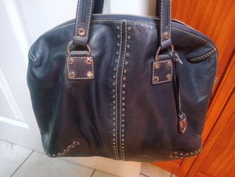 Michael Kors Large Blue Beaded Handbag