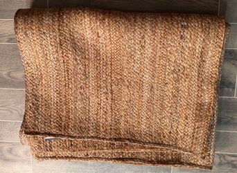 FRELISH DECOR Handmade Jute Rug –5’x8’ Natural