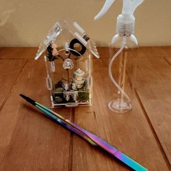 All New ✨️ Jumping Spider🕷 Small Enclosure Home 🏡 w/ mist bottle & Feeding Tongs💧