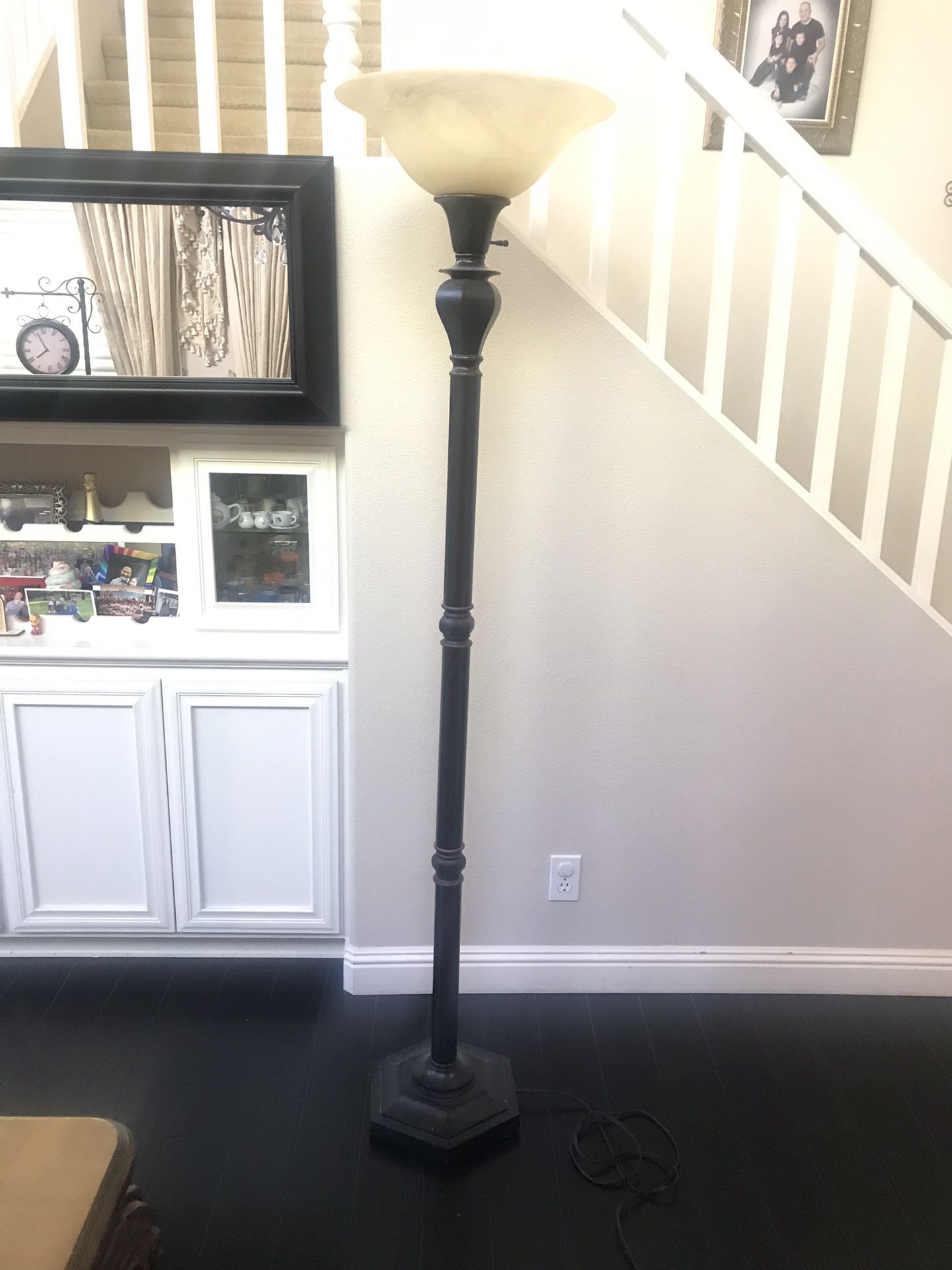 Floor lamps (pair) 6 foot tall