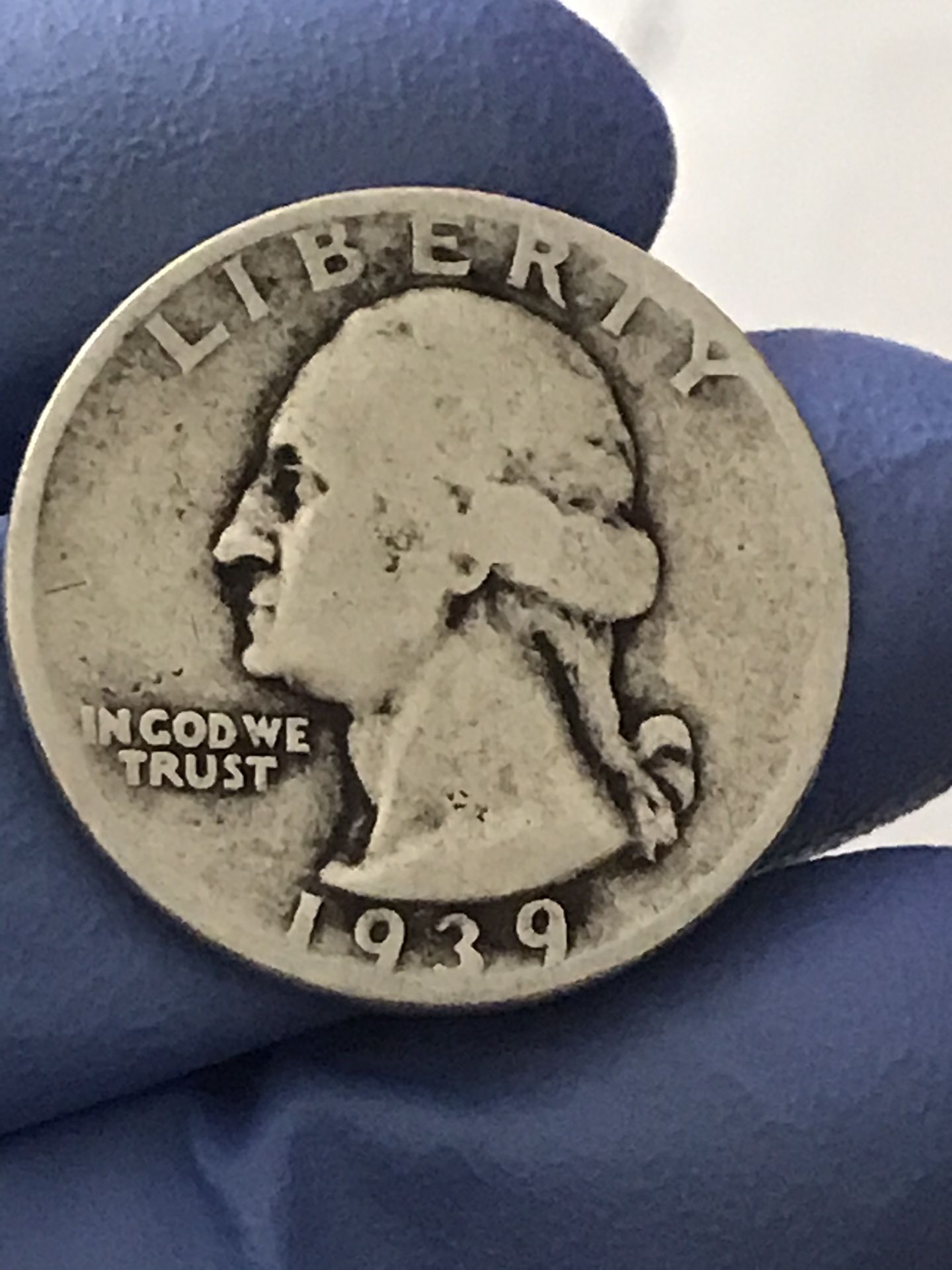1939 P Washington Silver Quarter