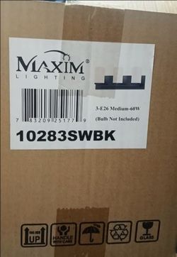 Maxim Lighting 3-Light Vanity Fixture 10283SWBK