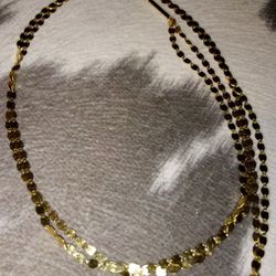 Genuine 14k Yellow Gold Lana Jewelry Double Choker
